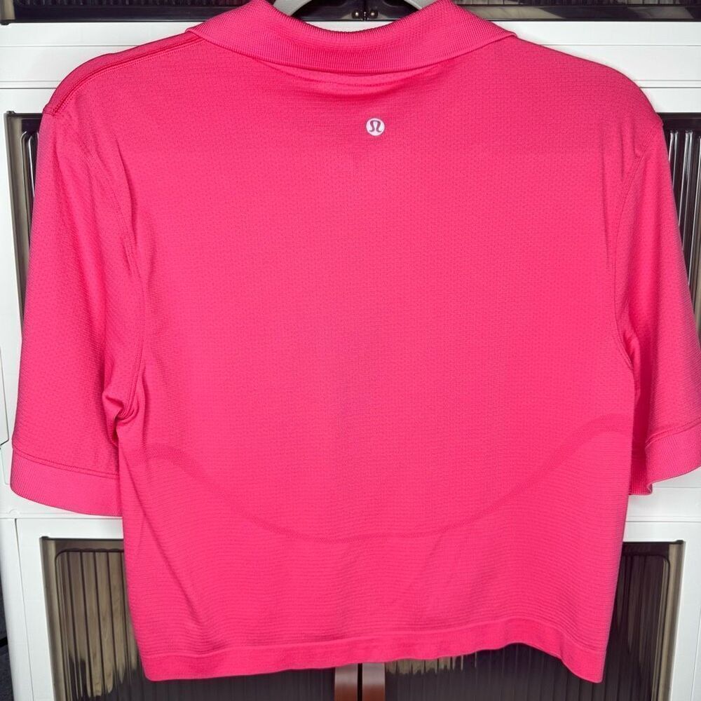 Lululemon Swiftly Tech Relaxed-Fit Polo Shirt, Lip Gloss / Lip Gloss, EUC, Sz6 - Picture 5 of 6
